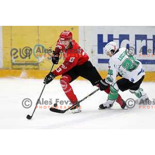 Slovenian National league ice-hockey match between HDD Sij Acroni Jesenice and SZ Olimpija at Jesenice, Slovenia on October 12, 2021