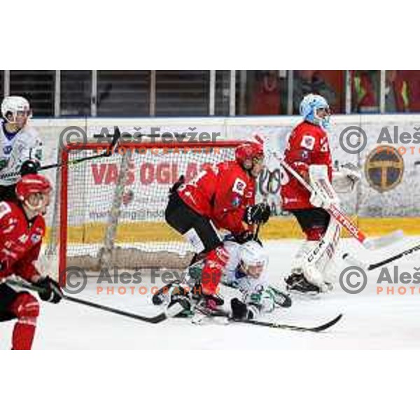 Slovenian National league ice-hockey match between HDD Sij Acroni Jesenice and SZ Olimpija at Jesenice, Slovenia on October 12, 2021