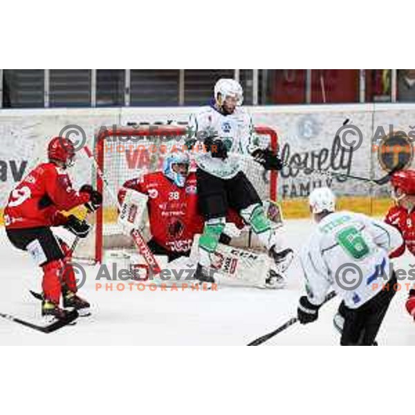 Slovenian National league ice-hockey match between HDD Sij Acroni Jesenice and SZ Olimpija at Jesenice, Slovenia on October 12, 2021