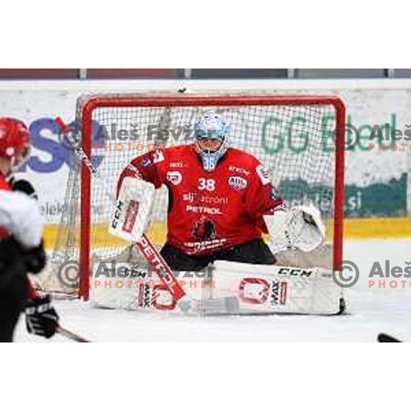 Slovenian National league ice-hockey match between HDD Sij Acroni Jesenice and SZ Olimpija at Jesenice, Slovenia on October 12, 2021