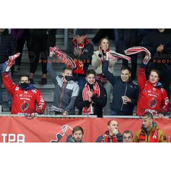 Slovenian National league ice-hockey match between HDD Sij Acroni Jesenice and SZ Olimpija at Jesenice, Slovenia on October 12, 2021