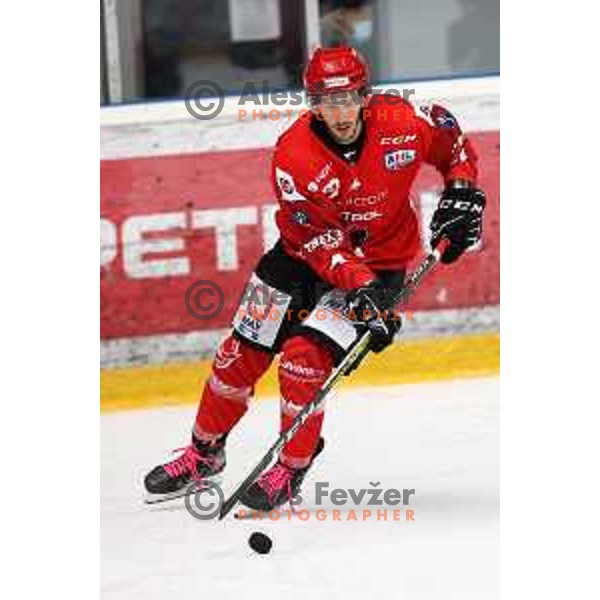 Slovenian National league ice-hockey match between HDD Sij Acroni Jesenice and SZ Olimpija at Jesenice, Slovenia on October 12, 2021