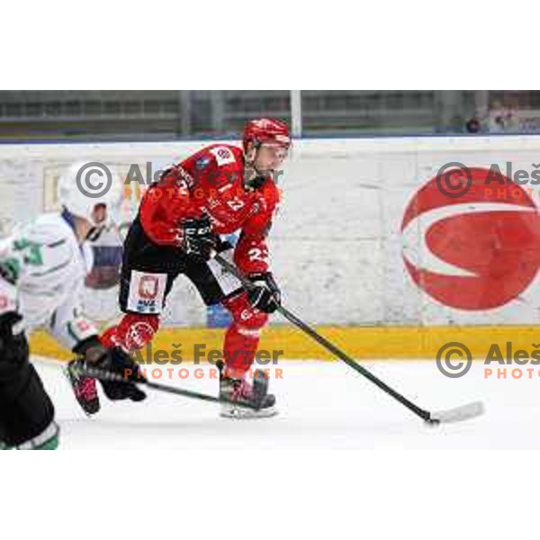 Slovenian National league ice-hockey match between HDD Sij Acroni Jesenice and SZ Olimpija at Jesenice, Slovenia on October 12, 2021