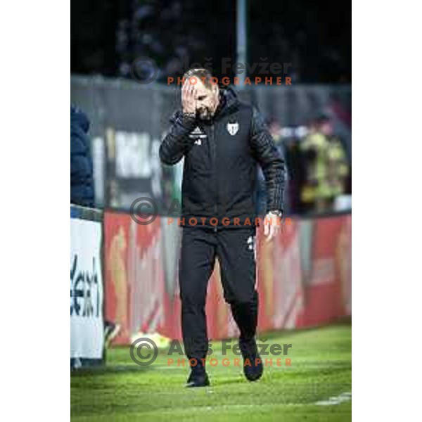 Ante Simundza, head coach of Mura during Prva liga Telemach football match between Mura and Aluminij in Fazanerija, Murska Sobota, Slovenia on October 16, 2021