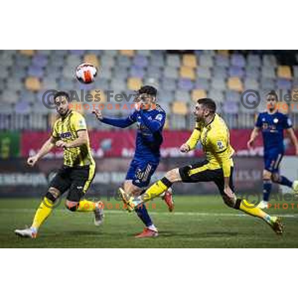 Malik Sellouki in action during Prva liga Telemach football match between Maribor and Radomlje in Ljudski vrt, Maribor Slovenia on October 16, 2021