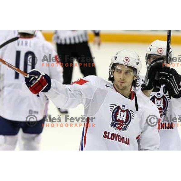 David Rodman of Slovenia at IIHF World championship 2008 preliminary round group B, played in Halifax, Nova Scotia, Canada May 2nd 2008. Canada beat Slovenia 5:1. Photo by Ales Fevzer 