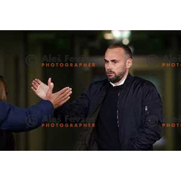 Dino Skender in action during Prva Liga Telemach football match between Olimpija and Tabor CB 24 Sezana in SRC Stozice, Ljubljana, Slovenia on October 17, 2021