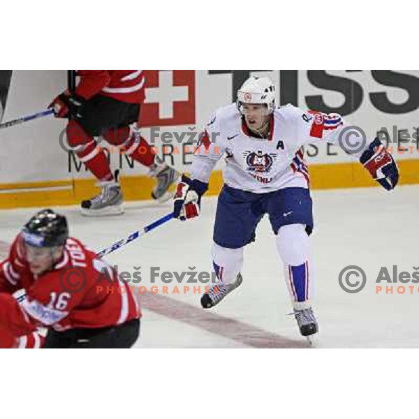 Tomaz Razingar of Slovenia at IIHF World championship 2008 preliminary round group B, played in Halifax, Nova Scotia, Canada May 2nd 2008. Canada beat Slovenia 5:1. Photo by Ales Fevzer 