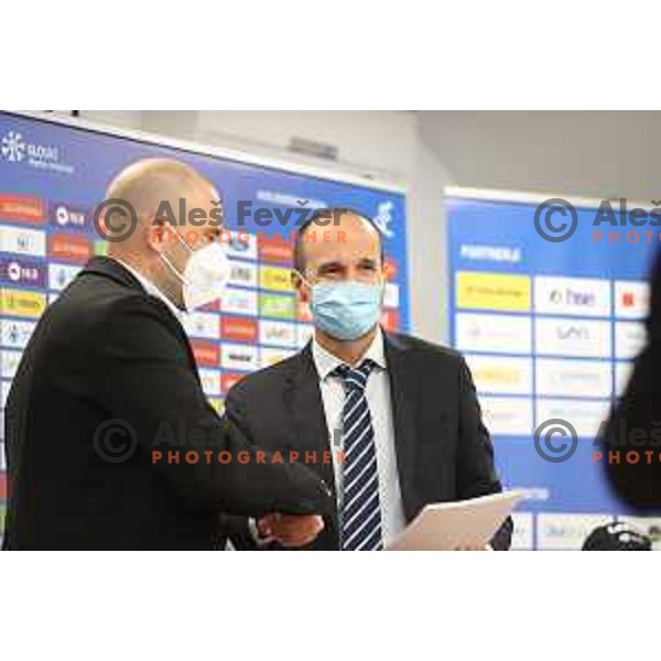 press conference of Slovenia Alpine Ski team in Ljubljana, Slovenia on October 18, 2021