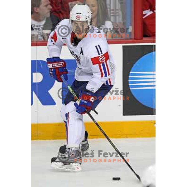 Anze Kopitar of Slovenia at IIHF World championship 2008 preliminary round group B, played in Halifax, Nova Scotia, Canada May 2nd 2008. Canada beat Slovenia 5:1. Photo by Ales Fevzer 