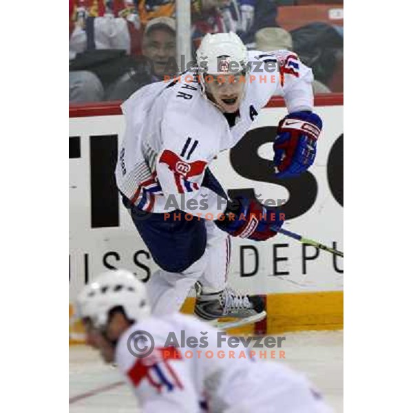 Anze Kopitar of Slovenia at IIHF World championship 2008 preliminary round group B, played in Halifax, Nova Scotia, Canada May 2nd 2008. Canada beat Slovenia 5:1. Photo by Ales Fevzer 