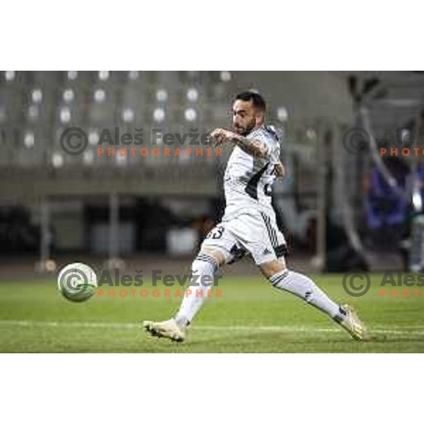 Mitja Lotric of Mura scores goal during UEFA Europa Conference League football match between NS Mura and Stade Rennais FC in Ljudski vrt, Maribor, Slovenia on October 21, 2021