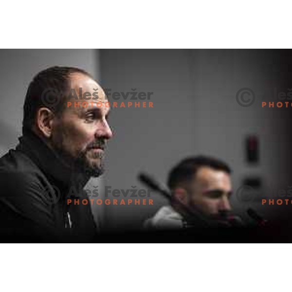 Ante Simundza, head coach of Mura at the press conference after UEFA Europa Conference League football match between NS Mura and Stade Rennais FC in Ljudski vrt, Maribor, Slovenia on October 21, 2021