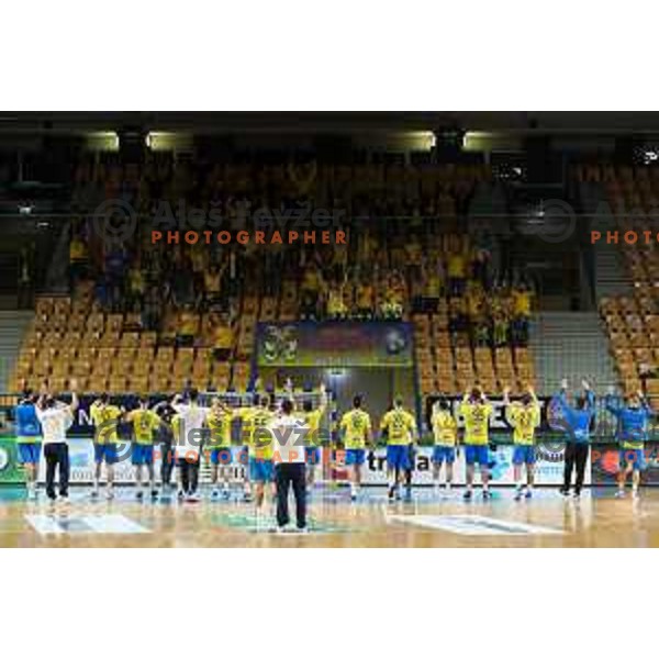 In action during 1.NLB leasing league handball match between Celje PL and Loka in Celje, Slovenia on Oktober 22, 2021