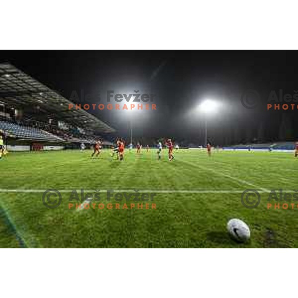 Venue during UEFA Women\'s World Cup 2023 qualifiers football match between Slovenia and Wales in Sportni park Lendava, Slovenia on October 22, 2021. Photo: Jure Banfi/www.alesfevzer.com