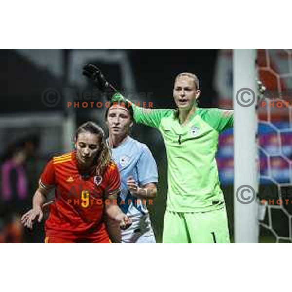 Zala Mersnik during UEFA Women\'s World Cup 2023 qualifiers football match between Slovenia and Wales in Sportni park Lendava, Slovenia on October 22, 2021. Photo: Jure Banfi/www.alesfevzer.com