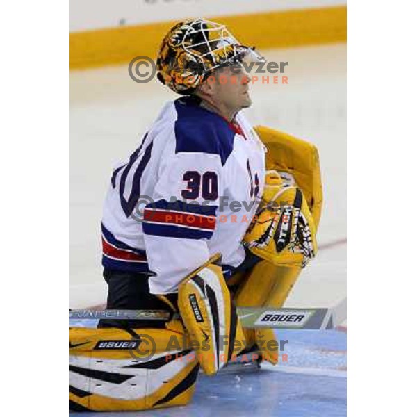 Tim Thomas of USA at IIHF World championship 2008 preliminary round group B, played in Halifax, Nova Scotia, Canada May 2nd 2008. USA beat Latvia 4:0. Photo by Ales Fevzer 
