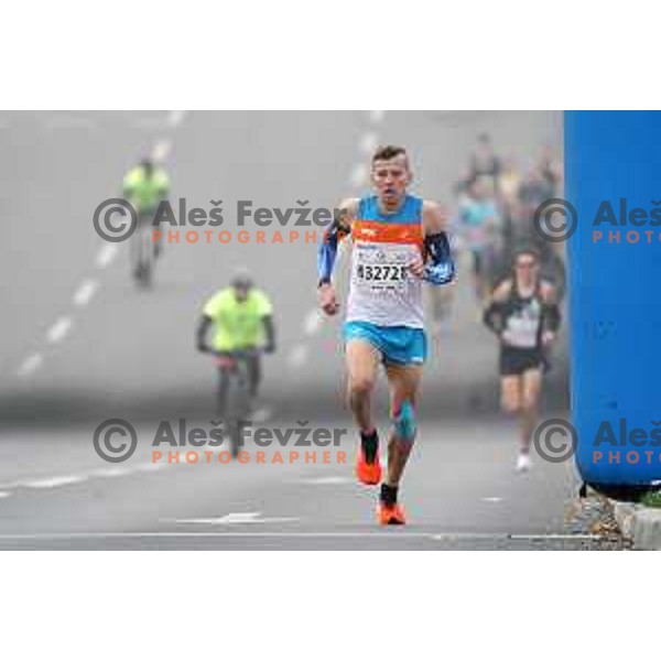 Primoz Kobe competes at 25th Ljubljana Marathon, Slovenia on October 24, 2021