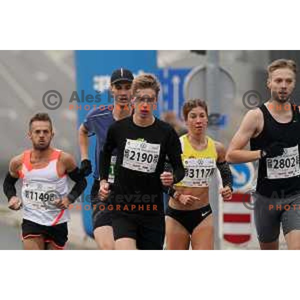 Neja Krsinar, winner of half-marathon (21 km) at 25th Ljubljana Marathon, Slovenia on October 24, 2021