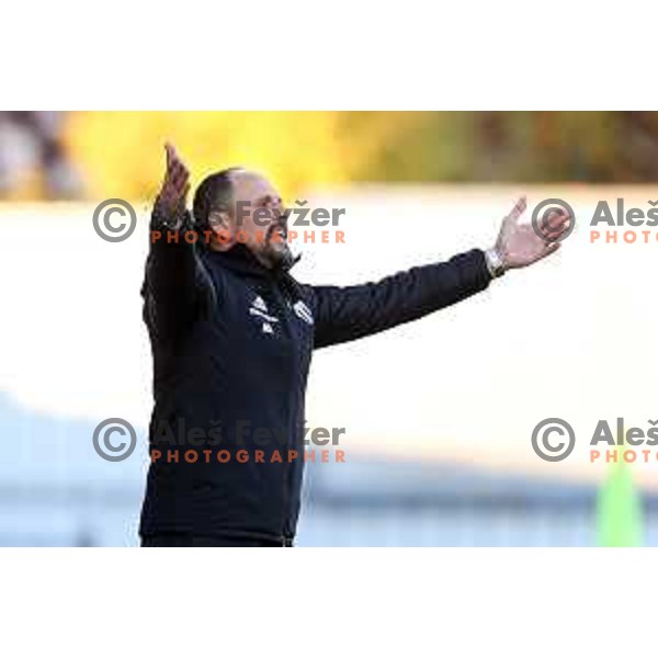 In action during Prva Liga Telemach football match between Kalcer Radomlje and Mura in Domzale, Slovenia on October 24, 2021