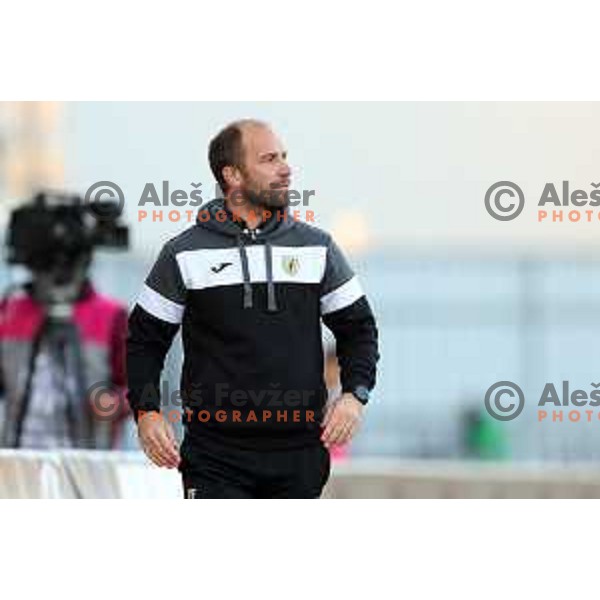 In action during Prva Liga Telemach football match between Kalcer Radomlje and Mura in Domzale, Slovenia on October 24, 2021
