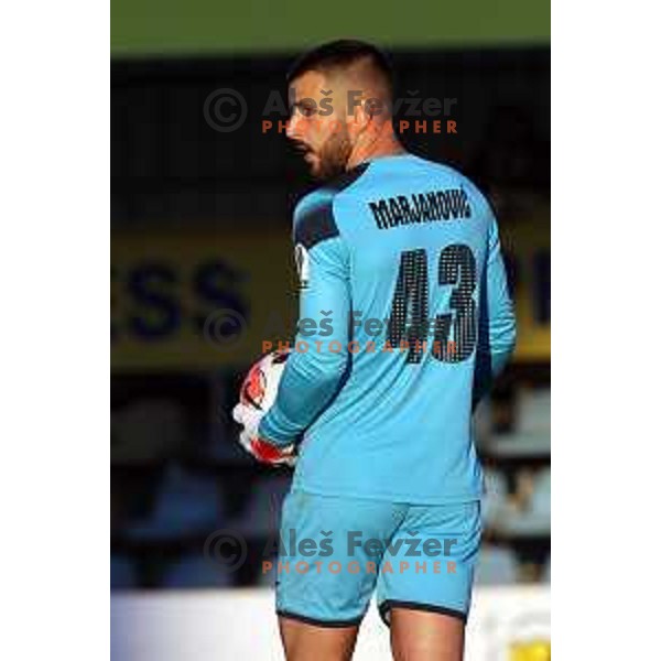 In action during Prva Liga Telemach football match between Kalcer Radomlje and Mura in Domzale, Slovenia on October 24, 2021