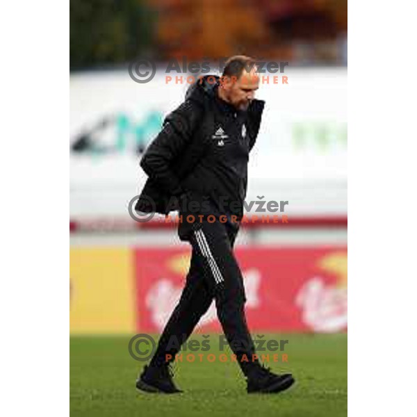 In action during Prva Liga Telemach football match between Kalcer Radomlje and Mura in Domzale, Slovenia on October 24, 2021