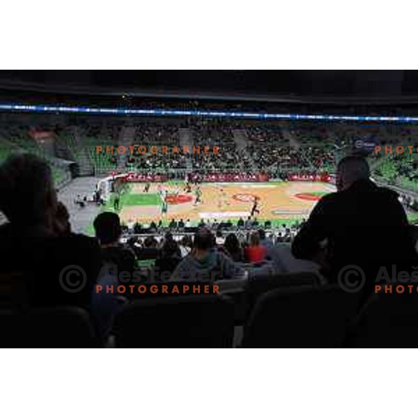Of Cedevita Olimpija in action during ABA league regular season basketball match between Cedevita Olimpija and Buducnost Voli in Stozice, Arena, Ljubljana, Slovenia on October 24, 2021