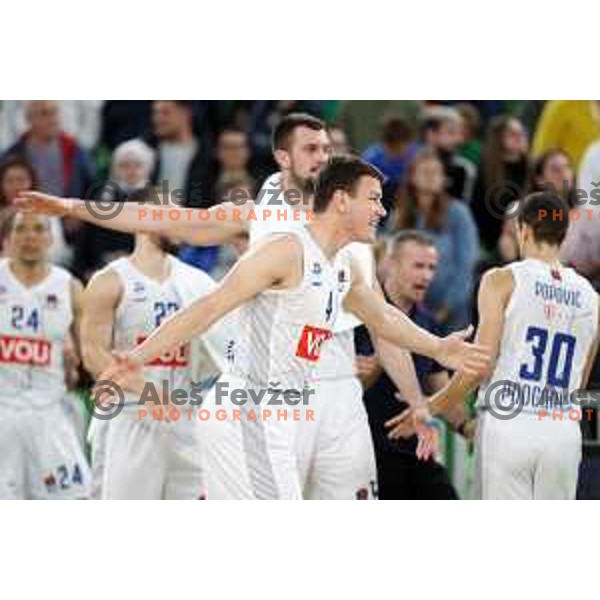 Suad Sehovic during ABA league regular season basketball match between Cedevita Olimpija and Buducnost Voli in Stozice, Arena, Ljubljana, Slovenia on October 24, 2021