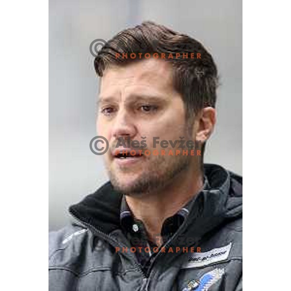 Marcel Rodman during IceHL match between SZ Olimpija and VSV Villach in Ljubljana, Slovenia on October 22, 2021