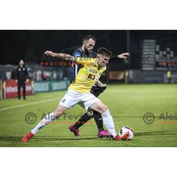 in action during Slovenian Cup 2022 football match between Mura and Bravo in Fazanerija, Murska Sobota, Slovenia on October 27, 2021