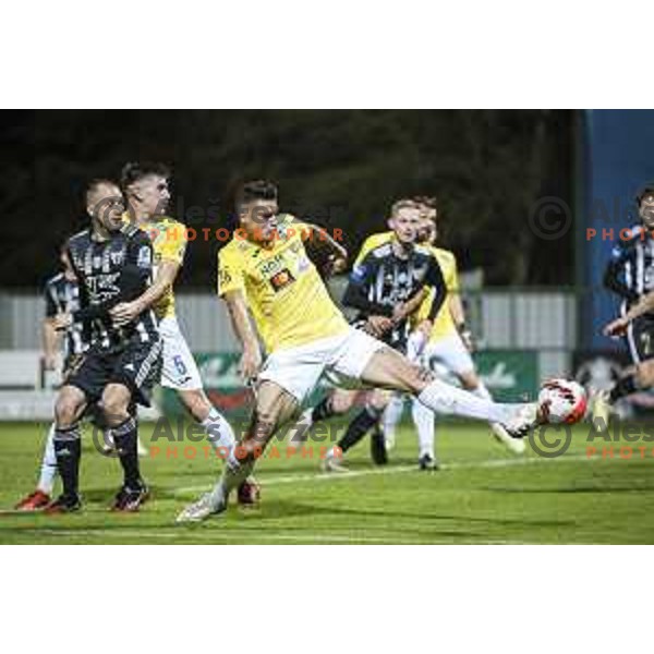 in action during Slovenian Cup 2022 football match between Mura and Bravo in Fazanerija, Murska Sobota, Slovenia on October 27, 2021