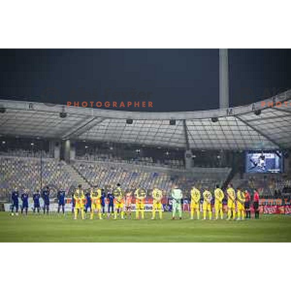 in action during Slovenian Cup 2021/22 football match between Maribor and Domzale in Ljudski vrt, Maribor, Slovenia on October 28, 2021