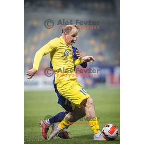 Senijad Ibricic in action during Slovenian Cup 2021/22 football match between Maribor and Domzale in Ljudski vrt, Maribor, Slovenia on October 28, 2021