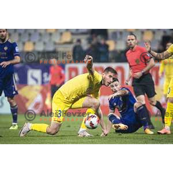 Damjan Vuklisevic in action during Slovenian Cup 2021/22 football match between Maribor and Domzale in Ljudski vrt, Maribor, Slovenia on October 28, 2021