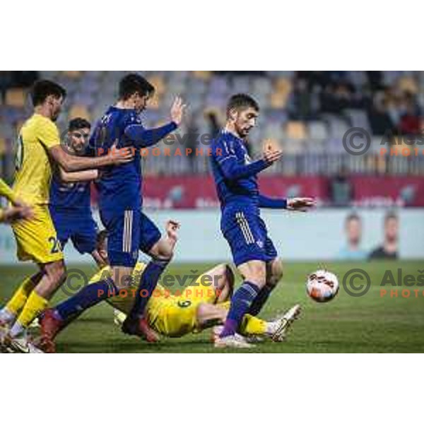 Ilija Martinovic in action during Slovenian Cup 2021/22 football match between Maribor and Domzale in Ljudski vrt, Maribor, Slovenia on October 28, 2021