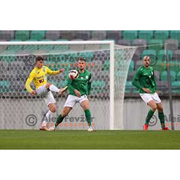 Of Olimpija in action during Prva Liga Telemach football match between Olimpija and Bravo in Ljubljana, Slovenia on October 30, 2021