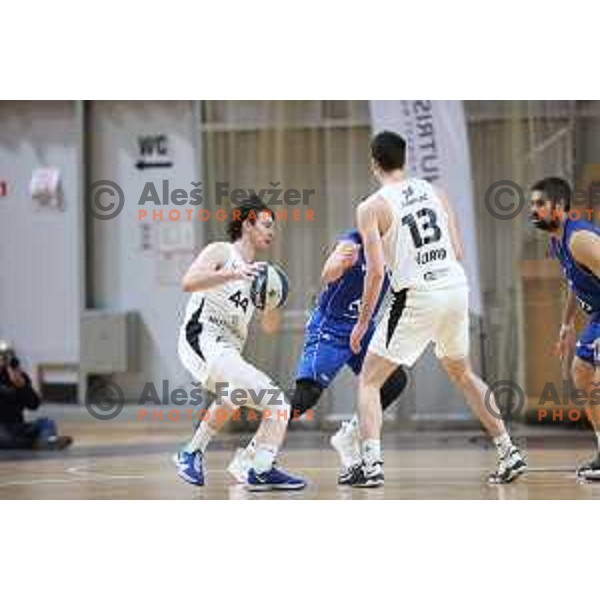 in action during Nova KBM league basketball match between Nutrispoint Ilirija and Terme Olimia Podcetrtek in Tivoli Hall, Ljubljana, Slovenia on October 30, 2021