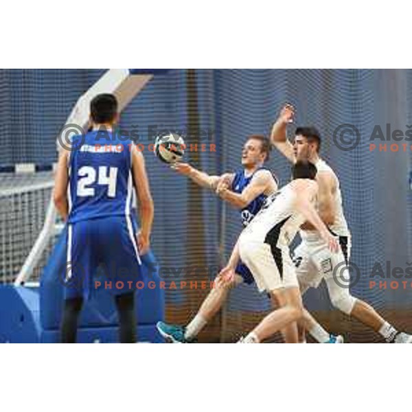 in action during Nova KBM league basketball match between Nutrispoint Ilirija and Terme Olimia Podcetrtek in Tivoli Hall, Ljubljana, Slovenia on October 30, 2021