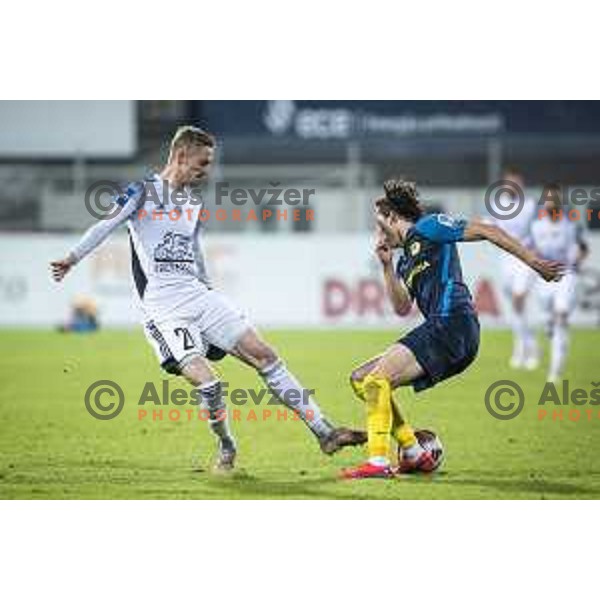 Zan Karnicnik in action during Prva liga Telemach football match between Celje and Mura in Arena z’dezele, Celje, Slovenia on October 31, 2021. Photo: Jure Banfi/www.alesfevzer.com
