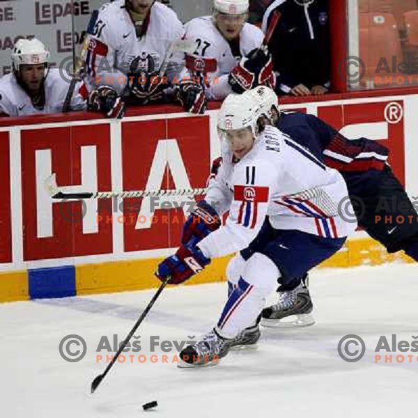 Anze Kopitar of Slovenia at IIHF World championship 2008 preliminary round group B, played in Halifax, Nova Scotia, Canada May 4th 2008. USA beat Slovenia 5:1. Photo by Ales Fevzer 