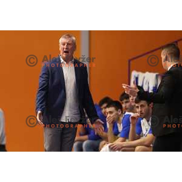 Damjan Novakovic during Nova KBM league basketball match between Helios Suns and Rogaska in Domzale, Slovenia on November 1, 2021