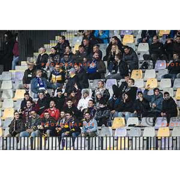 Fans of Maribor during Prva liga Telemach football match between Maribor and Koper in Ljudski vrt, Maribor, Slovenia on November 1, 2021. Photo: Jure Banfi/www.alesfevzer.com