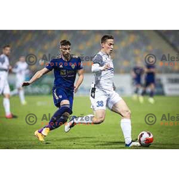 Ivan Novoselec in action during Prva liga Telemach football match between Maribor and Koper in Ljudski vrt, Maribor, Slovenia on November 1, 2021. Photo: Jure Banfi/www.alesfevzer.com