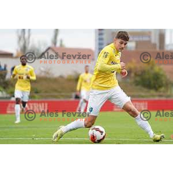 of Bravo in action during Prva Liga Telemach football match between Bravo and Maribor in Ljubljana, Slovenia on November 6, 2021