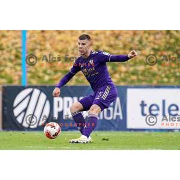 of Bravo in action during Prva Liga Telemach football match between Bravo and Maribor in Ljubljana, Slovenia on November 6, 2021
