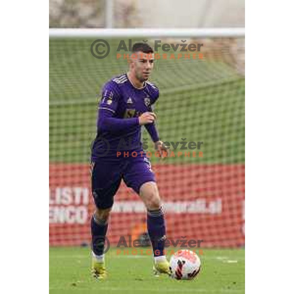 of Bravo in action during Prva Liga Telemach football match between Bravo and Maribor in Ljubljana, Slovenia on November 6, 2021