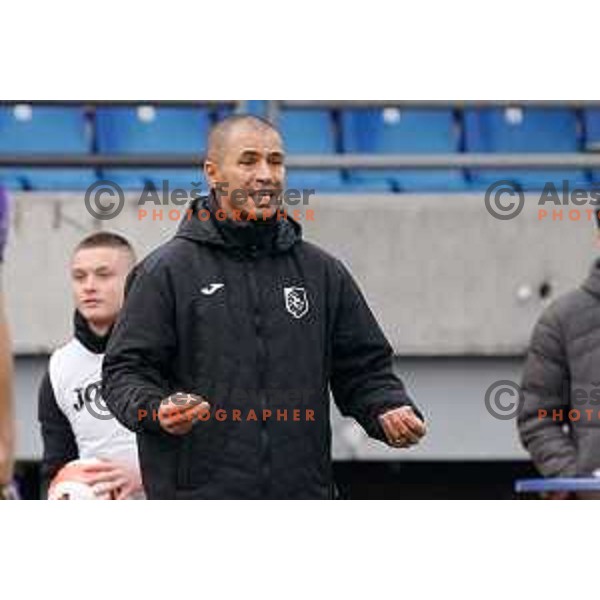 Head coach of Bravo Dejan Grabic during Prva Liga Telemach football match between Bravo and Maribor in Ljubljana, Slovenia on November 6, 2021