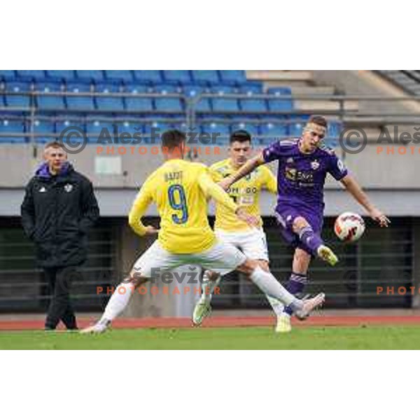 of Bravo in action during Prva Liga Telemach football match between Bravo and Maribor in Ljubljana, Slovenia on November 6, 2021