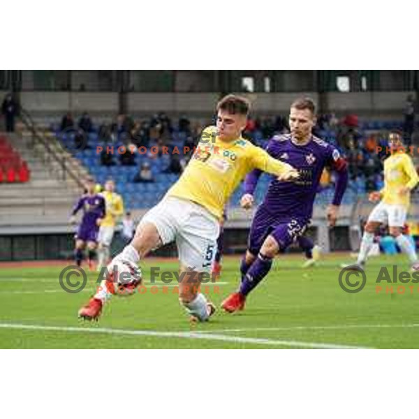 of Bravo in action during Prva Liga Telemach football match between Bravo and Maribor in Ljubljana, Slovenia on November 6, 2021